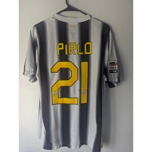 Juventus Pirlo 2011/12 Home Jersey Large Authentic Serie A Patched